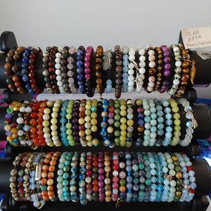 Semi Precious Stone Stretch Bracelets